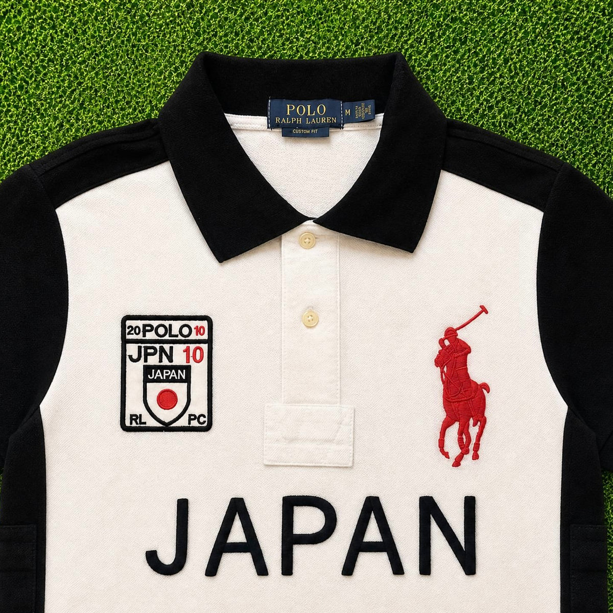 Japan Vintage Black & White Polo