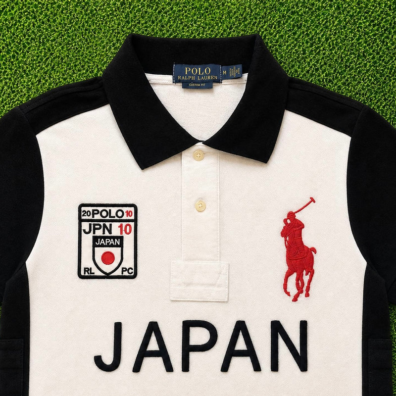 Japan Vintage Black & White Polo