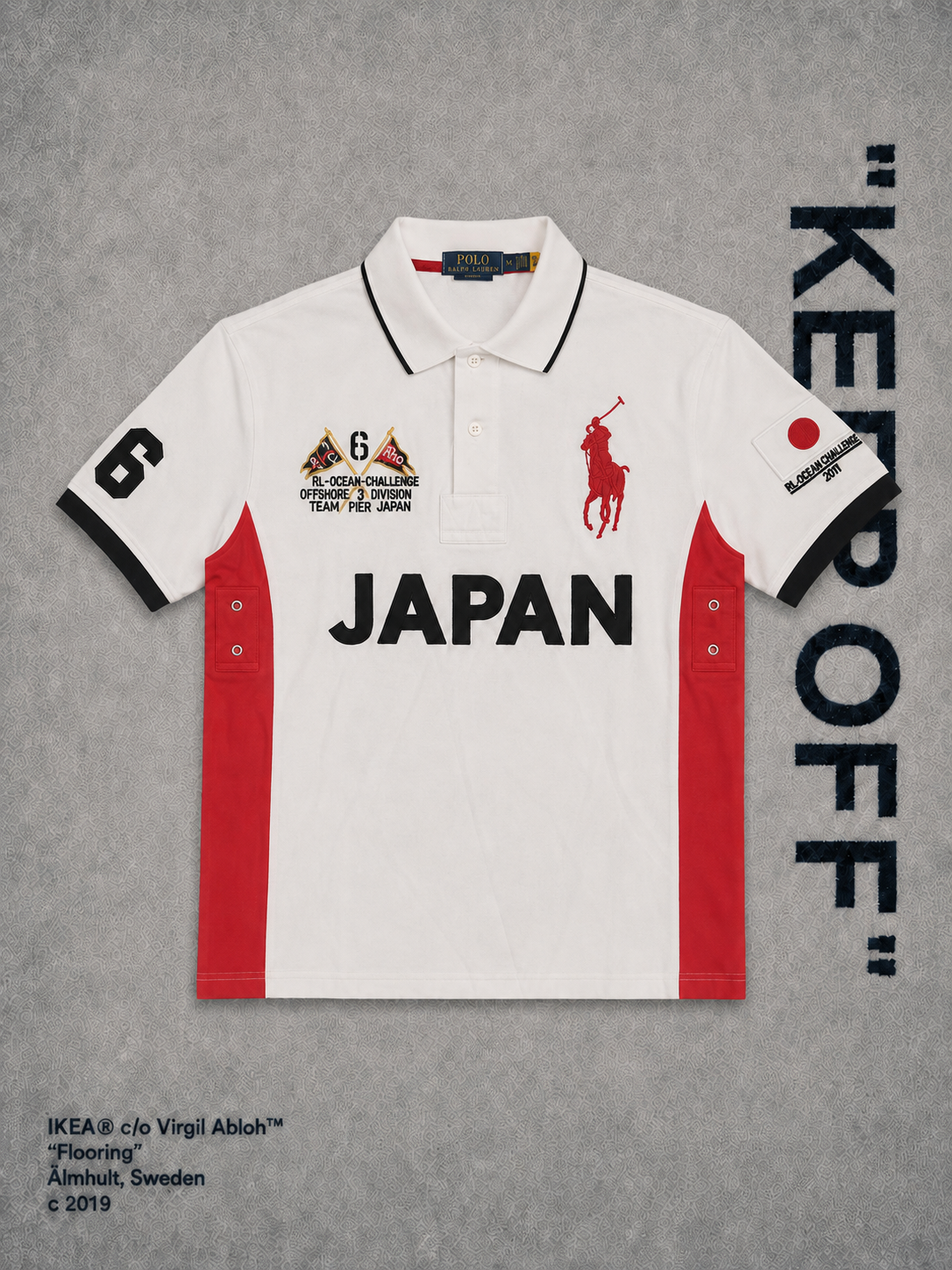 Japan Vintage Red & White Polo